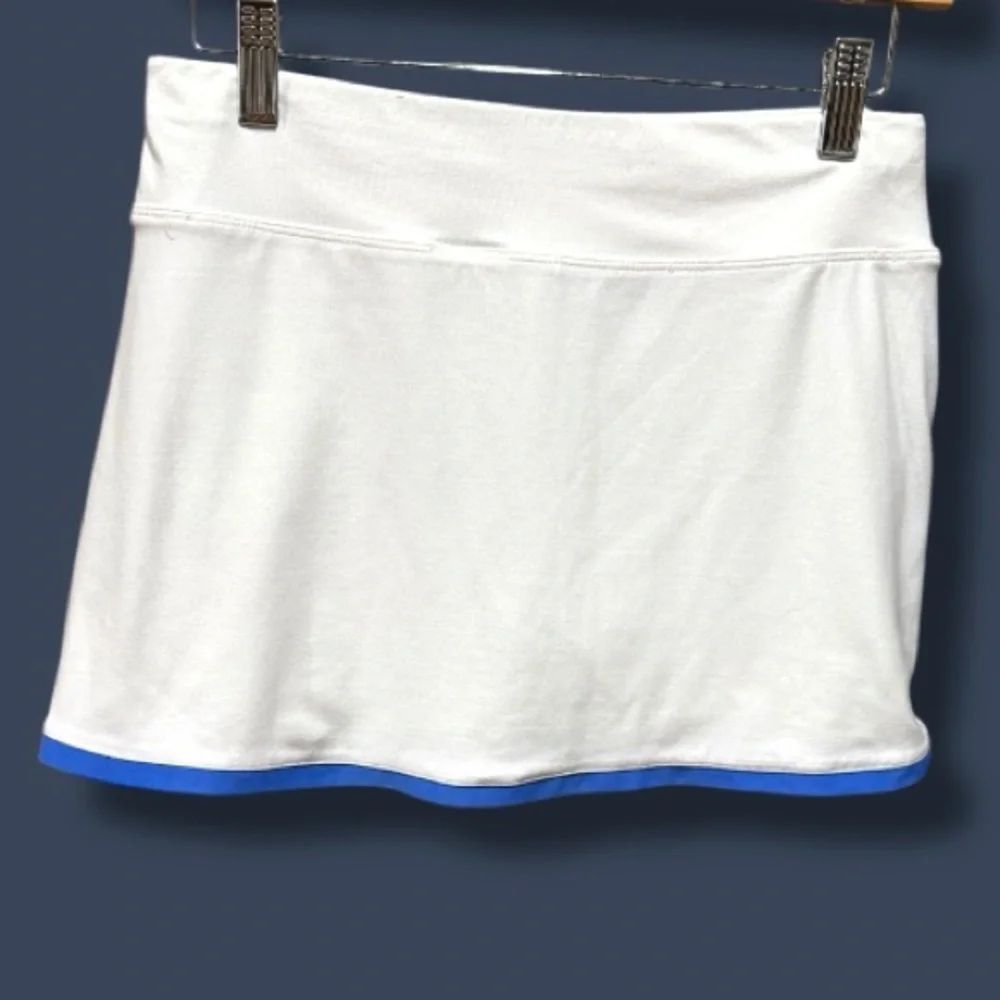 Nike White Tennis Golf Skirt Periwinkle Trim Small - Picture 2 of 5